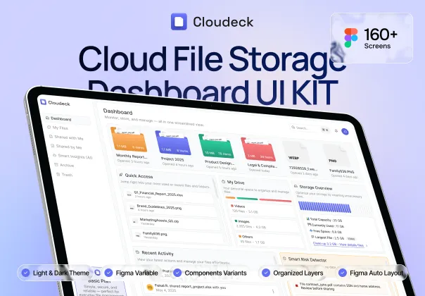 کلودک - کیت UI ذخیره‌سازی فایل ابری با هوش مصنوعی
