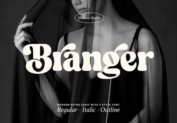 فونت برنجر - سریف رترو مدرن