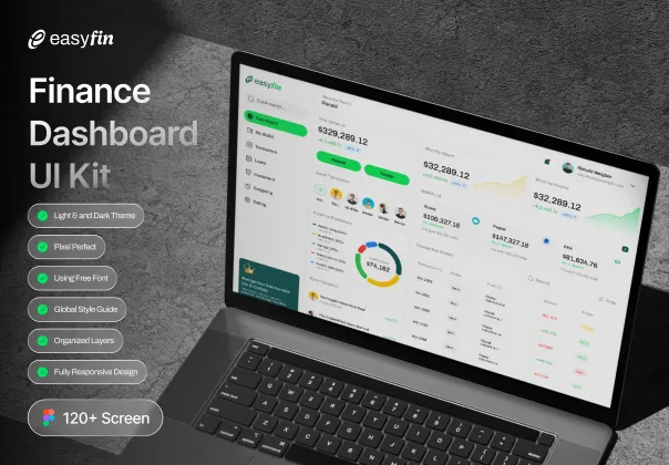 کیت UI داشبورد مالی EasyFin