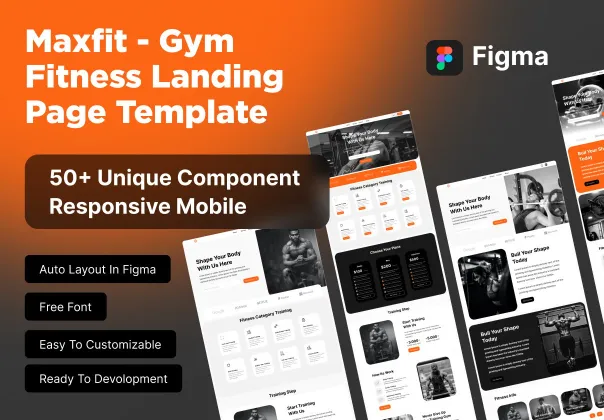 قالب لندینگ پیج فیتنس و بدنسازی مکس‌فیت | Maxfit