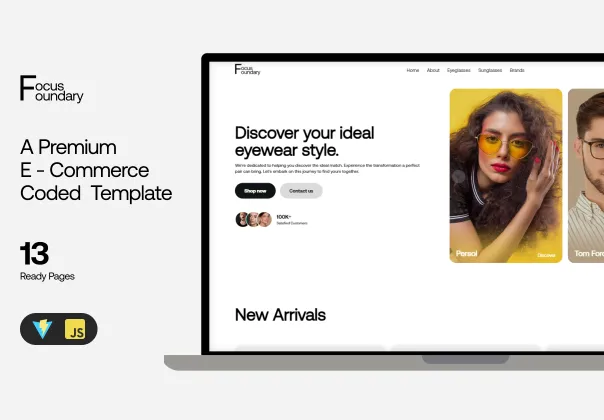 قالب کدشده فوکوس فاندری - فروشگاه آنلاین پیشرفته