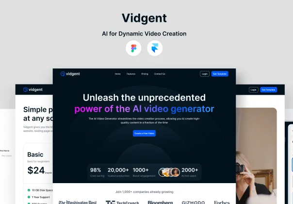 قالب ویدجنت فرمر | سایت ژنراتور ویدیو هوش مصنوعی