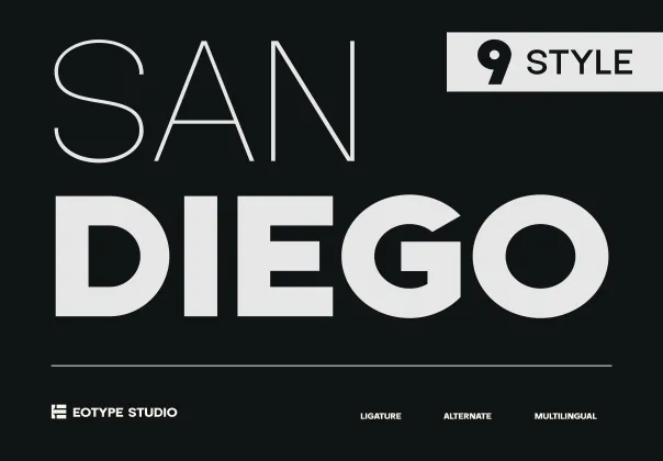 فونت سن دیگو | San Diego