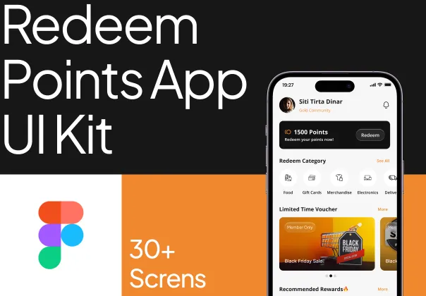 کیت UI اپلیکیشن جمع آوری و Redeem امتیاز