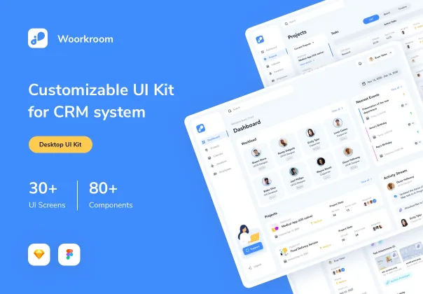 کیت رابط کاربری قابل سفارشی‌سازی برای سیستم CRM