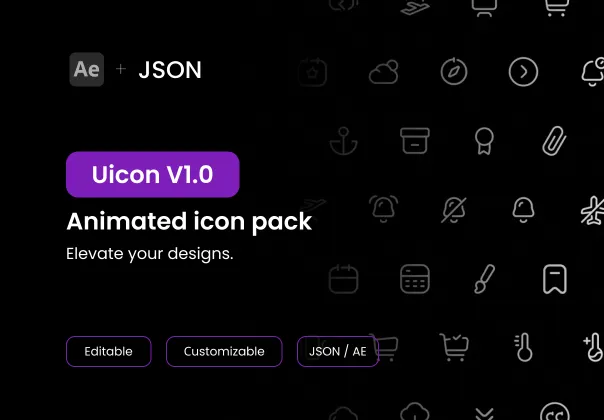 آیکون‌های انیمیشنی Uicon V1.0