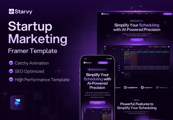 قالب وب‌سایت فناوری و استارتاپ استاروی | Starvy