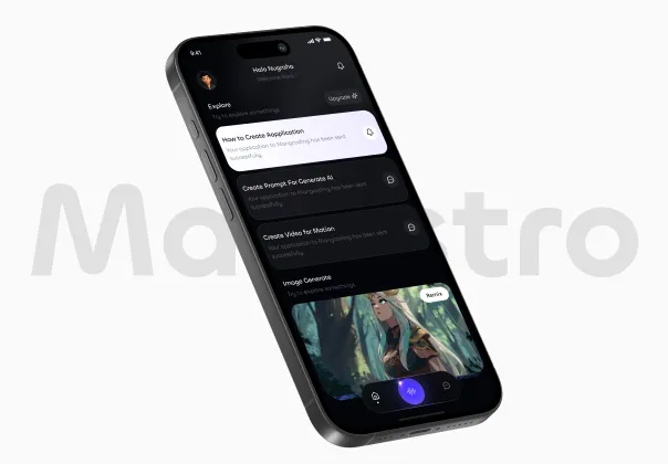 کیت رابط کاربری اپ چت‌بات هوش مصنوعی مسترو | Maesttro