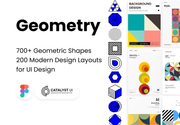 باندل عناصر طراحی هندسی فیگما | Geometric Design Elements