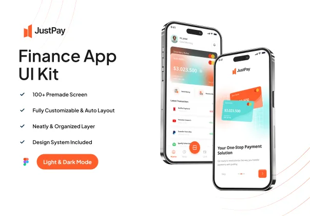 کیت رابط کاربری اپ انتقال پول جاست‌پی | JustPay
