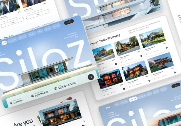 کیت رابط کاربری وبسایت املاک مدرن | قالب فیگما