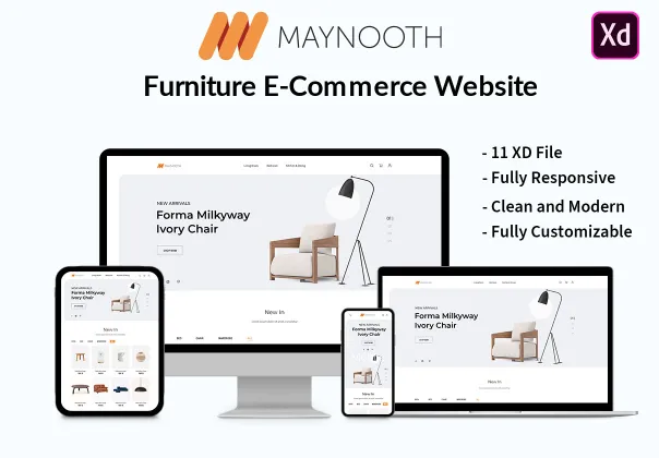 قالب وبسایت فروشگاهی مبلمان مینوث | Maynooth