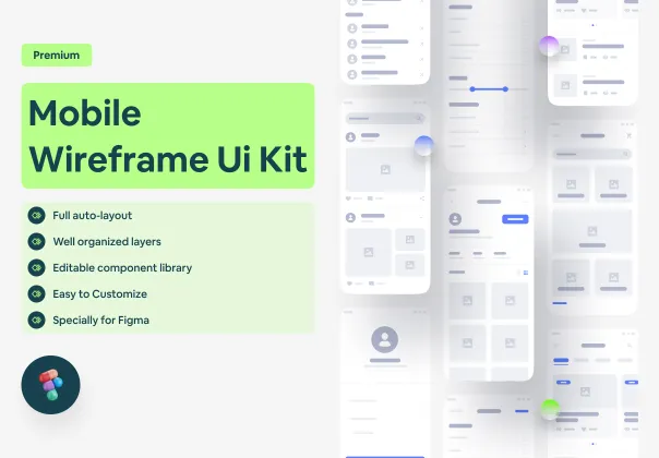 کیت وایر فریم اپلیکیشن موبایل | MDUI