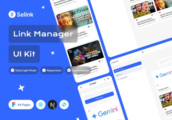 کیت رابط کاربری مدیریت لینک سیلینک | Selink