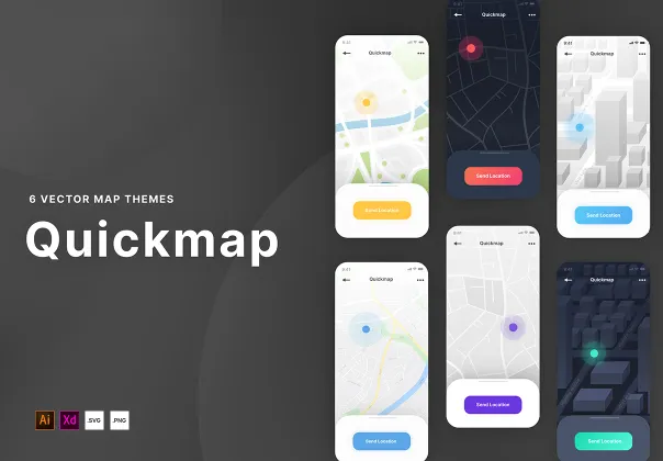 Quickmap سبک نقشه برداری وکتور شهر